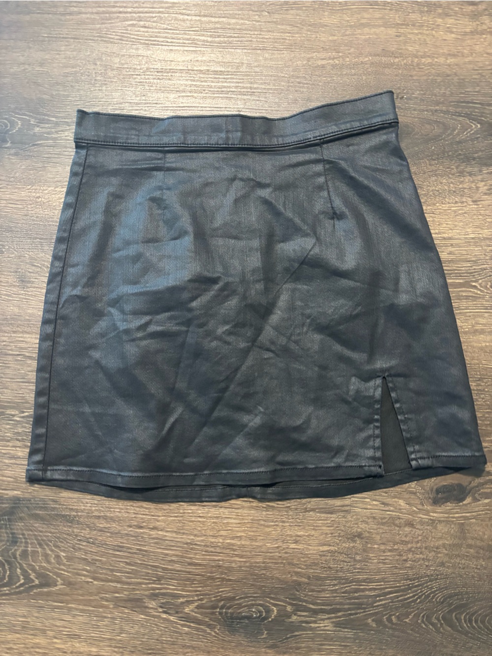 Kendall & Kylie Black Faux Leather Mini Skirt